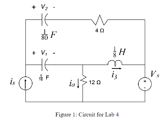 Solved For the circuit shown in Figure 1, build the | Chegg.com