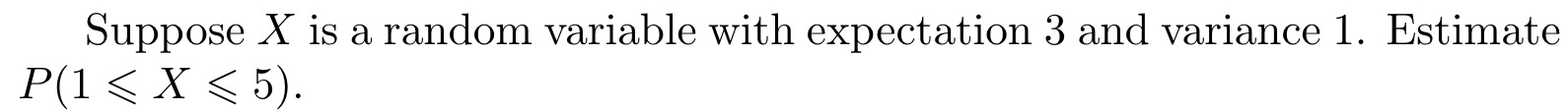 Solved Suppose X is a random variable with expectation 3 and | Chegg.com