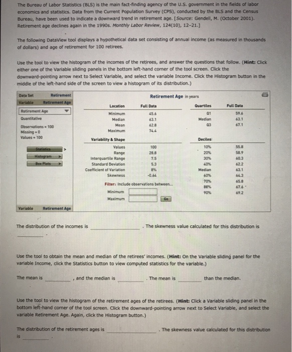 Solved The Bureau Of Labor Statistics (BLS) Is The Main | Chegg.com