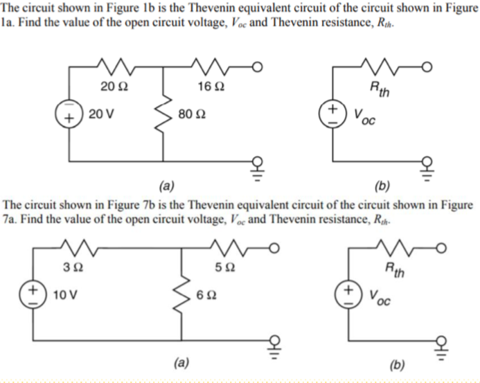 Solved The circuit shown in Figure 1b is the Thevenin | Chegg.com