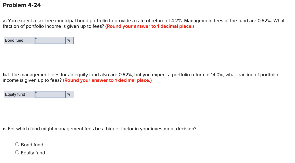 Solved Problem 4 24 A You Expect A Tax Free Municipal Bond Chegg Com