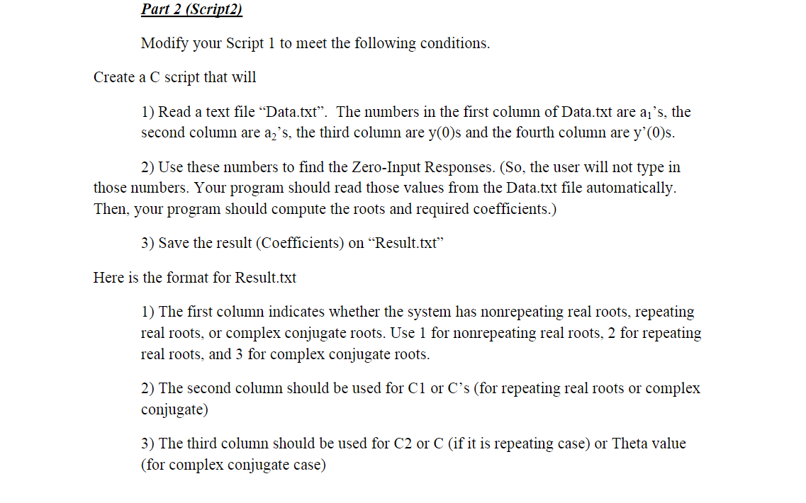 Y T C1 Czt Et For T Find C S And Display Y Chegg Com