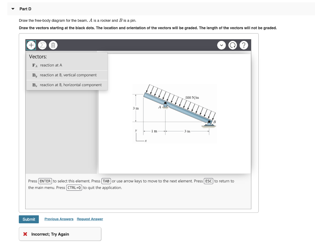 Solved Part A Draw The Free-body Diagram For The | Chegg.com