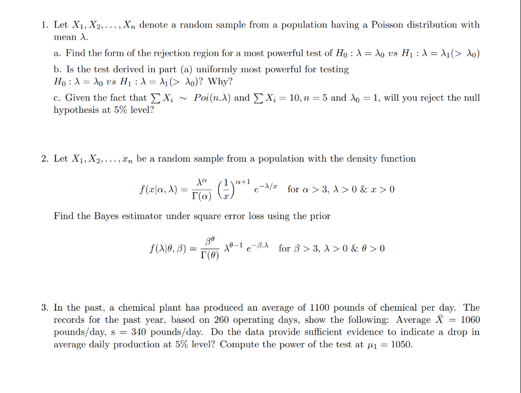 1-let-x1-x2-xn-denote-a-random-sample-from-a-chegg