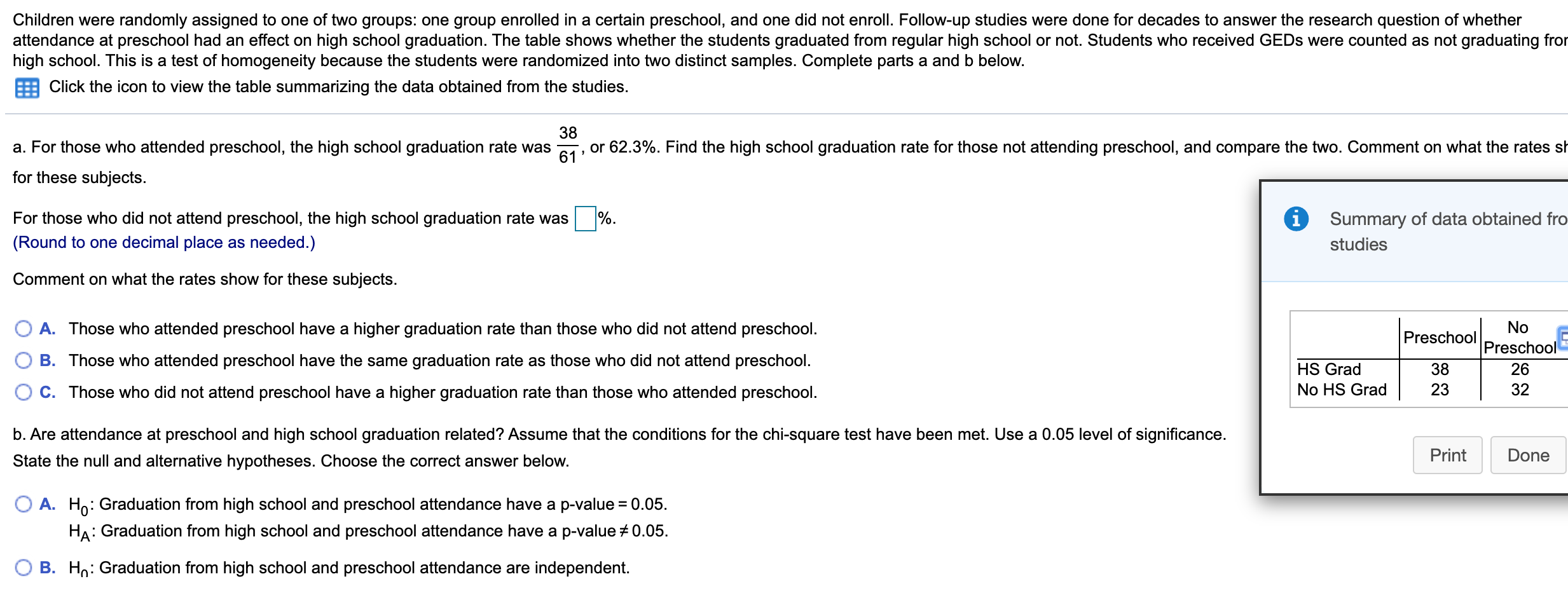 Solved Children were randomly assigned to one of two groups