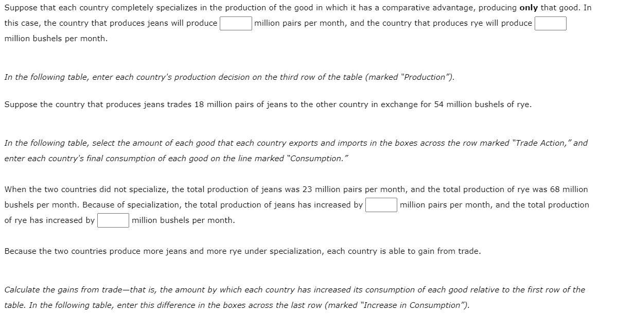 Solved 3. Gains from trade Consider two neighboring island | Chegg.com