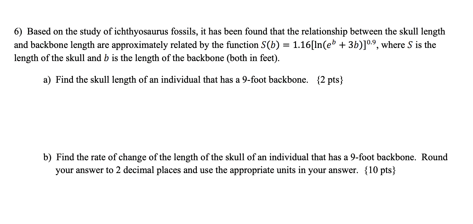 Solved 6) Based on the study of ichthyosaurus fossils, it | Chegg.com