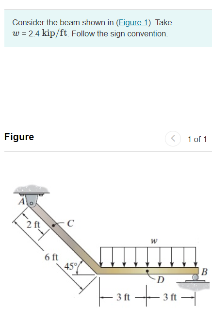 Solved Determine the normal force at point C. (Express your | Chegg.com