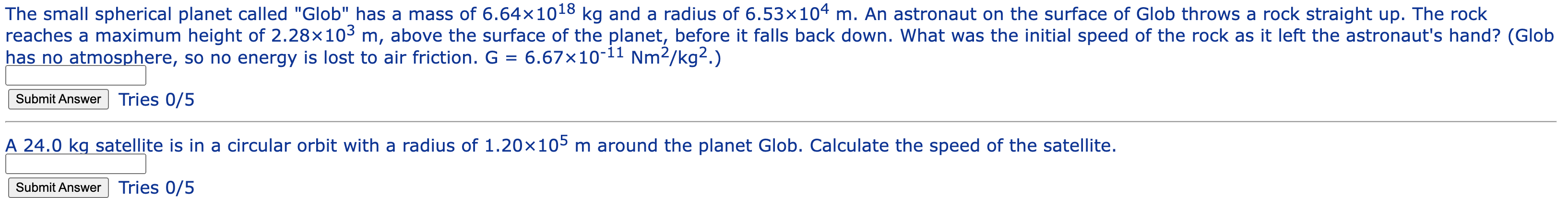 Solved The small spherical planet called 