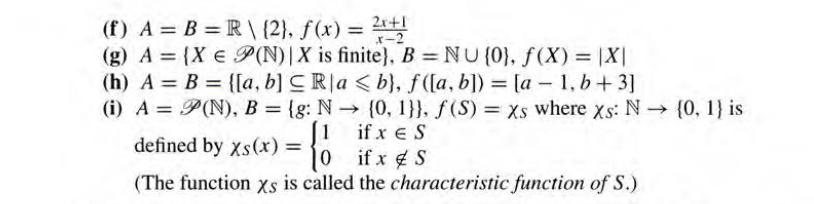 Solved 4. For Each Function F:A→B In Exercise 3 That Is Not | Chegg.com