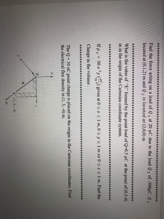 Solved Find the force acting on a load of Q 1 at 20 pC due | Chegg.com