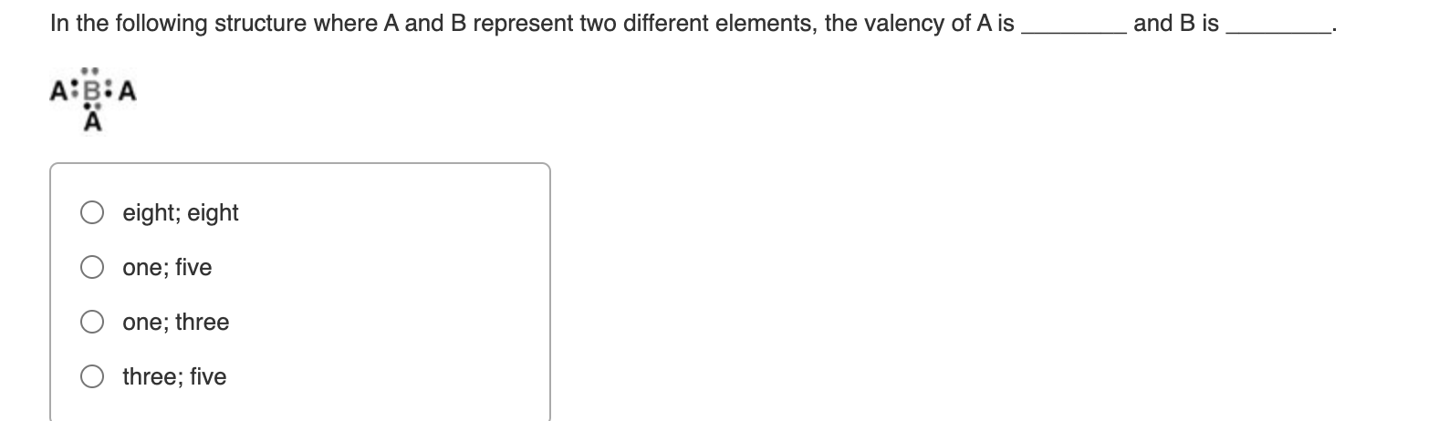 Solved In The Following Structure Where A And B Represent | Chegg.com