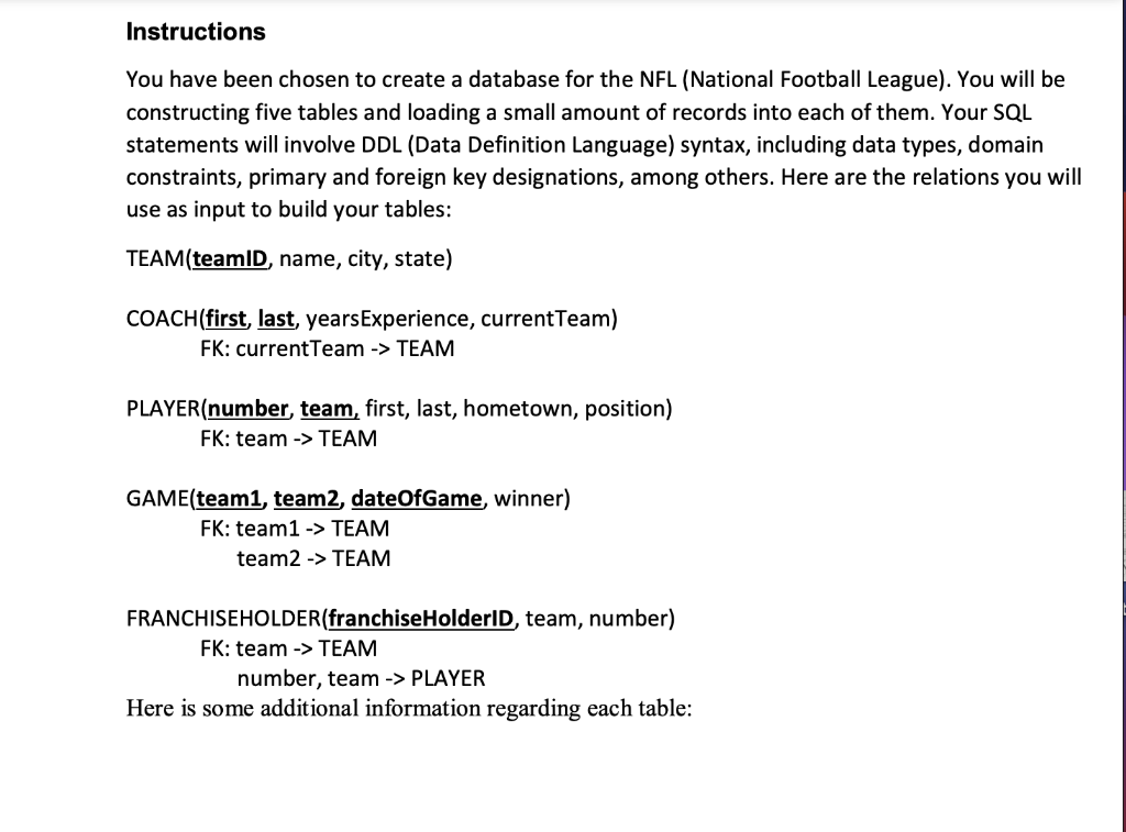 A typology of NFL teams names