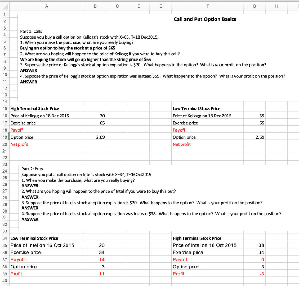 Solved Please answer the questions and fill out the excel | Chegg.com
