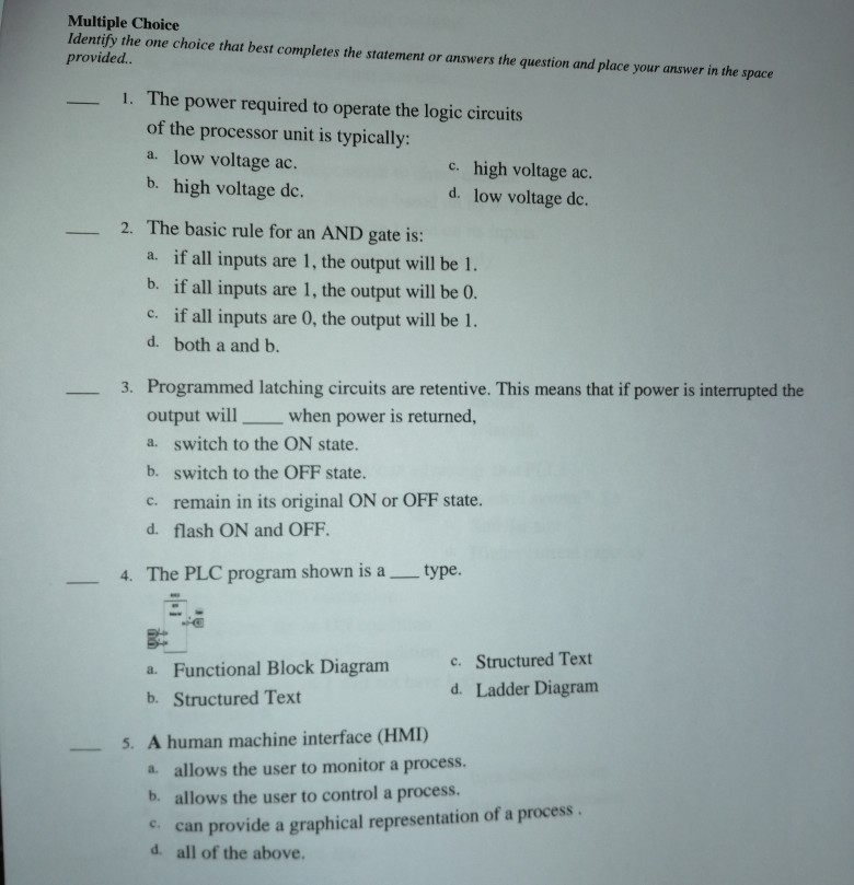 Solved Multiple Choice Identify the one choice that best | Chegg.com