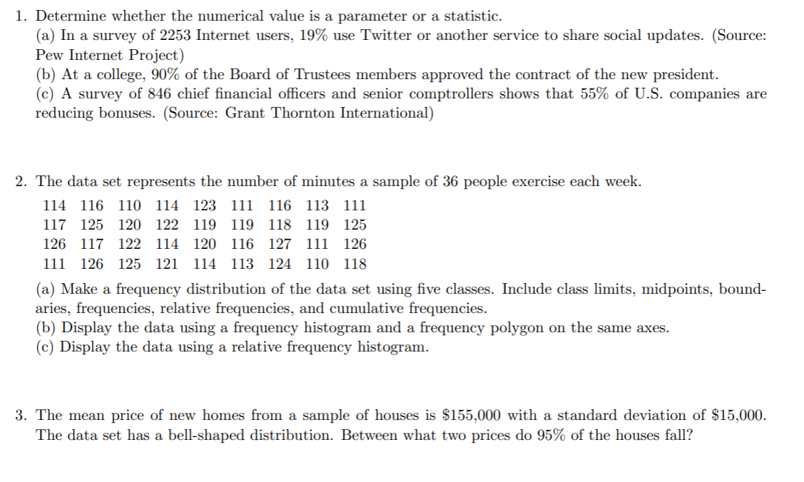 Solved 1. Determine whether the numerical value is a | Chegg.com