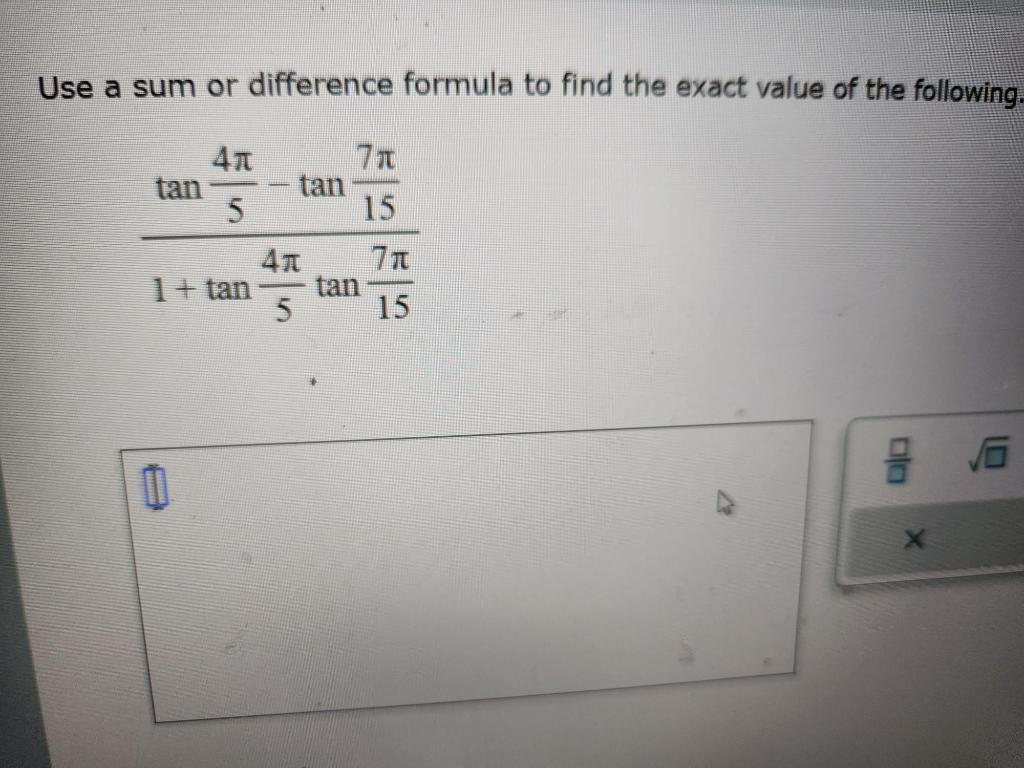Solved use a sum or difference formula to find the exact chegg