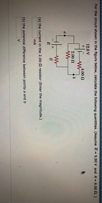 Solved For the circuit shown in the figure below, calculate | Chegg.com