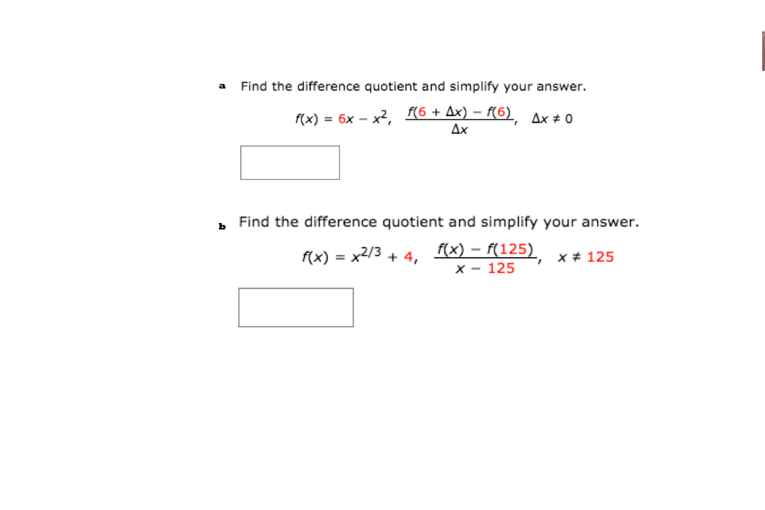 Solved a Find the difference quotient and simplify your | Chegg.com