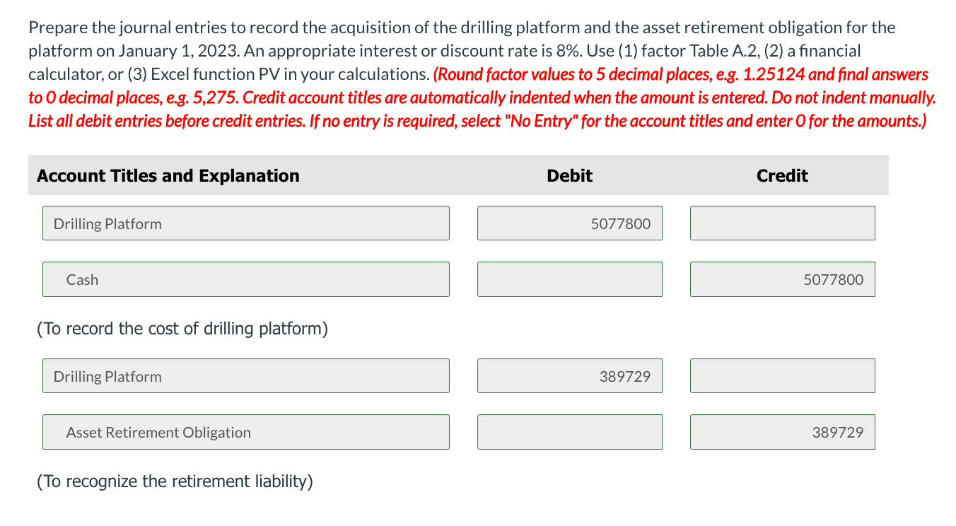 Solved Prepare the journal entries to record the acquisition
