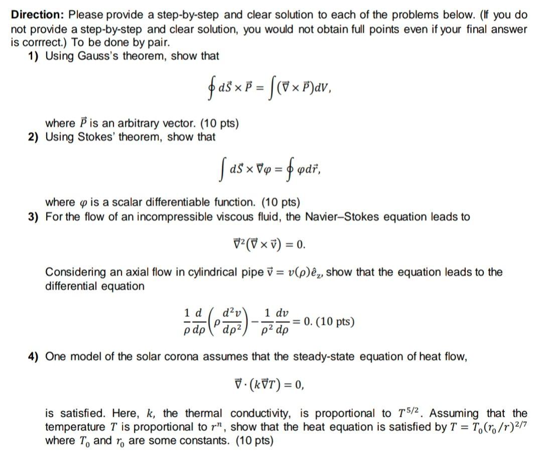 Solved Direction Please Provide A Step By Step And Clear Chegg Com