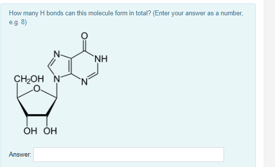 Solved 1) How many H bonds could be formed by the base in | Chegg.com