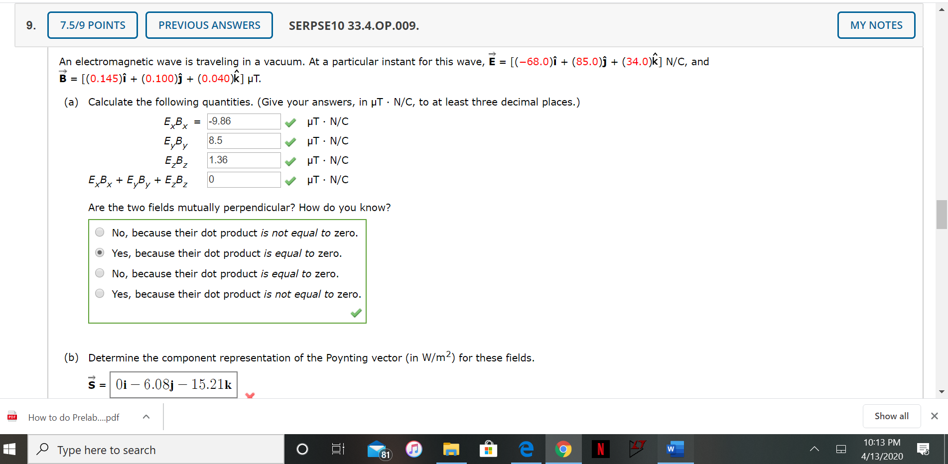 Solved 7 5 9 Points Previous Answers Serpse10 33 4 Op 009 Chegg Com