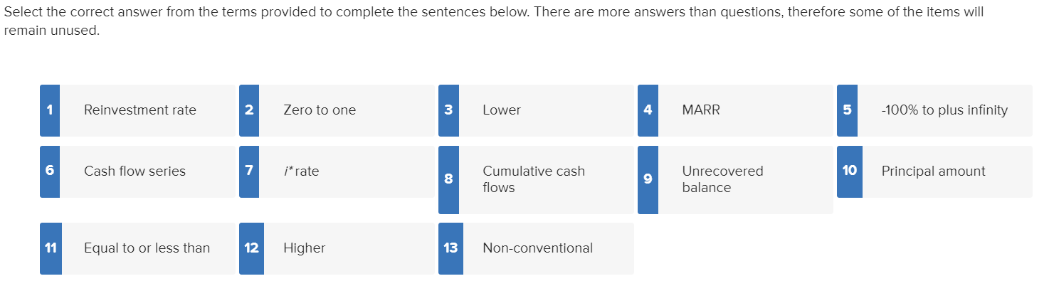 Solved Select the correct answer from the terms provided to | Chegg.com