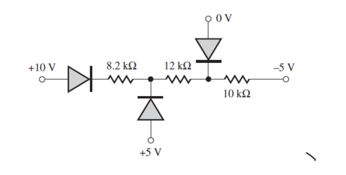 Solved Find the Qpoints for the three diodes in circuit.