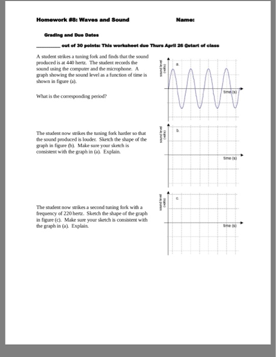Waves And Sound Worksheet : Waves Sound And Light Worksheet Fill In The