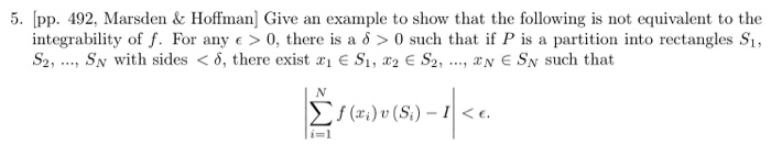 Solved 5. [pp. 492, Marsden &Hoffman Give an example to show | Chegg.com