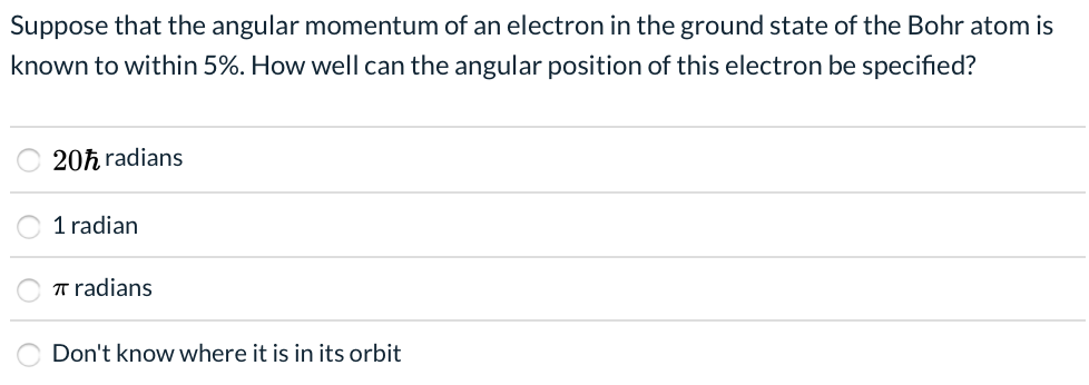 Solved Suppose that the angular momentum of an electron in | Chegg.com