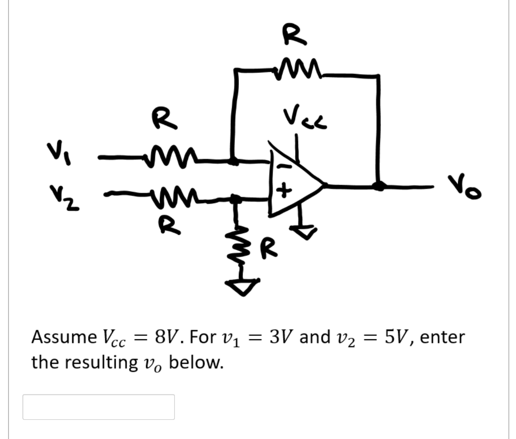 Solved Consider an op-amp that is powered by a single supply | Chegg.com