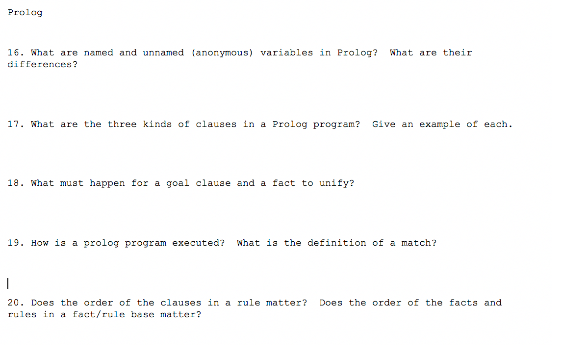 Solved The questions are on the programming language | Chegg.com