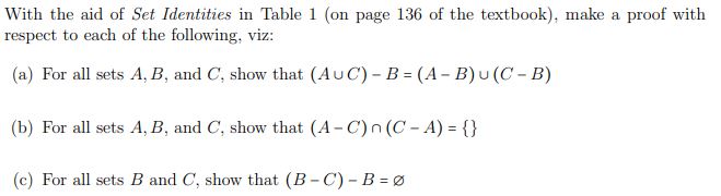 Solved Need Help With Discrete Math Set Identity Proofs, Do | Chegg.com