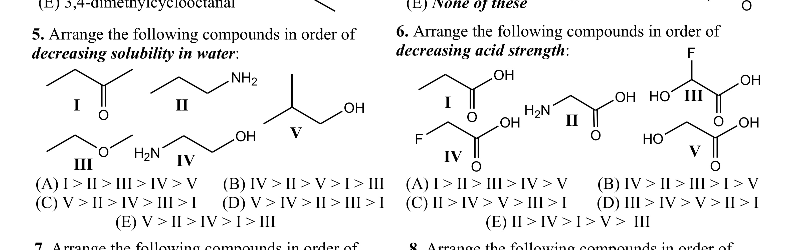 solved-5-arrange-the-following-compounds-in-order-of-chegg