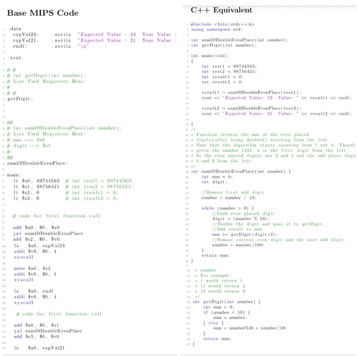 Solved Convent the c++ code into IMPS assembly. | Chegg.com