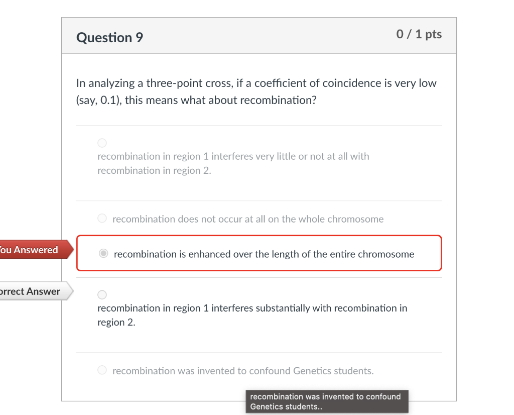 Solved In analyzing a three-point cross, if a coefficient of | Chegg.com
