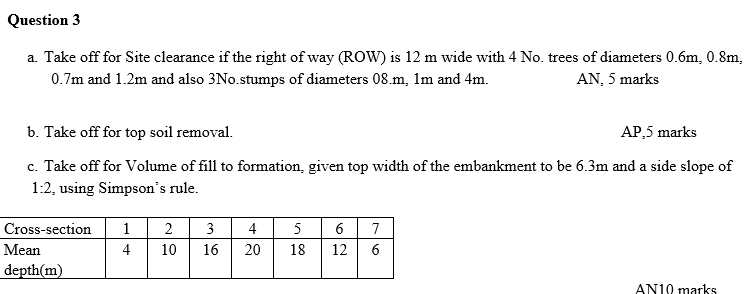 1 Lateral clearance for a cross-section