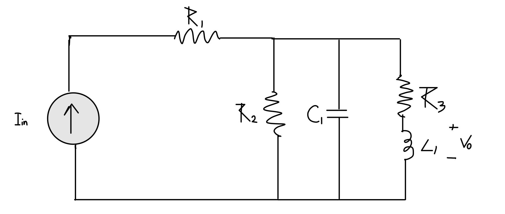 Solved Find the transfer function G(s) = Vo/Iin. Explicit | Chegg.com