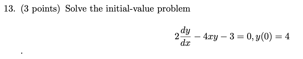 Solved Show me ﻿the steps to ﻿solve( 3 ﻿points) ﻿Solve the | Chegg.com