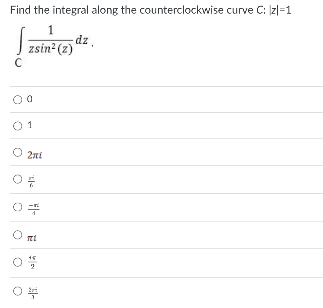 Solved Find the integral along the counterclockwise curve | Chegg.com