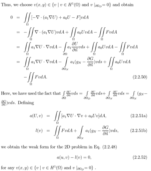 2 1 Derive The Weak Form Problem For 01 Chegg Com