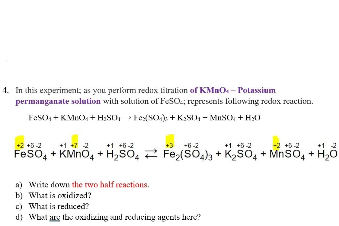 FeSO4 + KMnO4 + H2SO4: Phản ứng Hóa học và Ứng dụng Thực tiễn