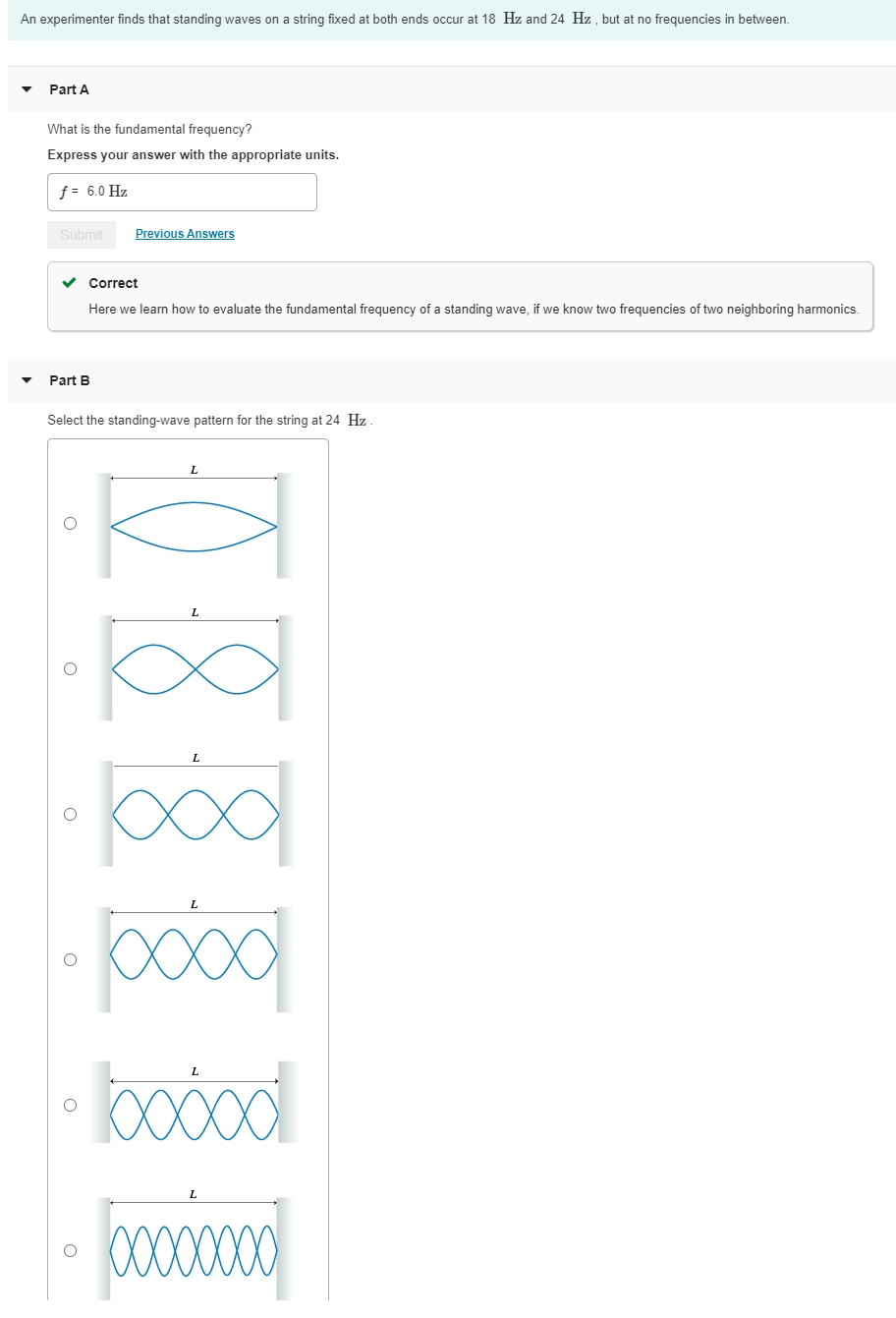 solved-an-experimenter-finds-that-standing-waves-on-a-string-chegg