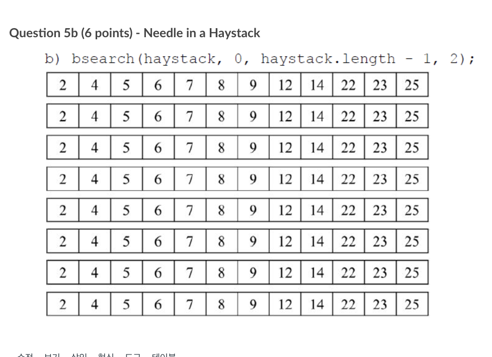 Question 5b (6 points) - Needle in a Haystack b) | Chegg.com