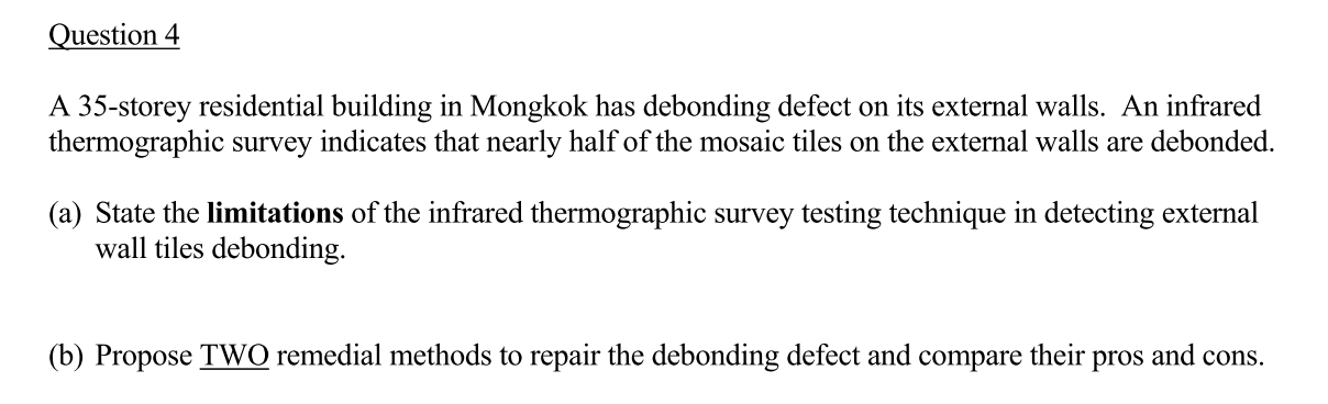 Solved Question 4 A 35-storey residential building in | Chegg.com