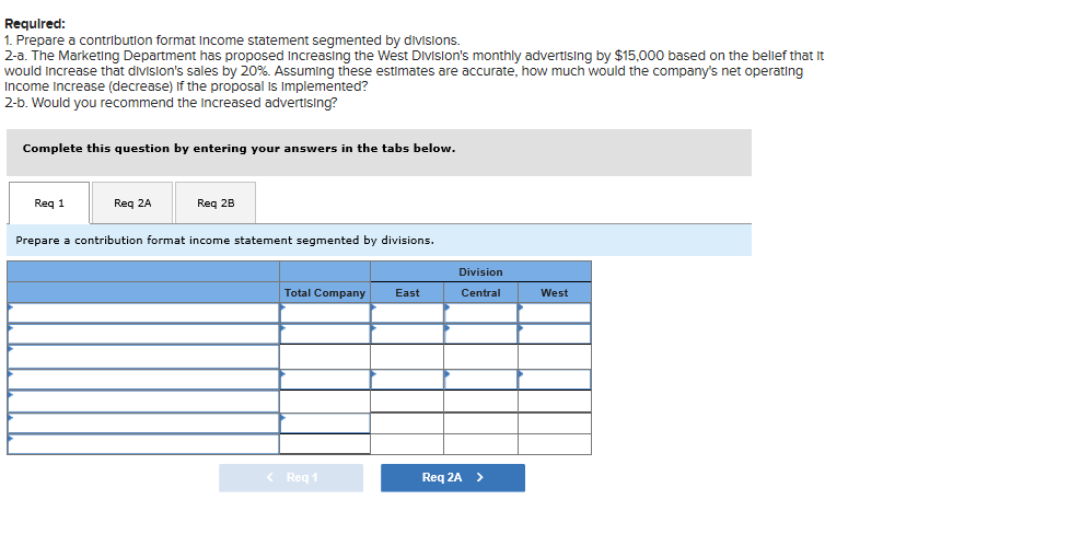 Solved Exercise 7-11 Segmented Income Statement (LO7-4) | Chegg.com