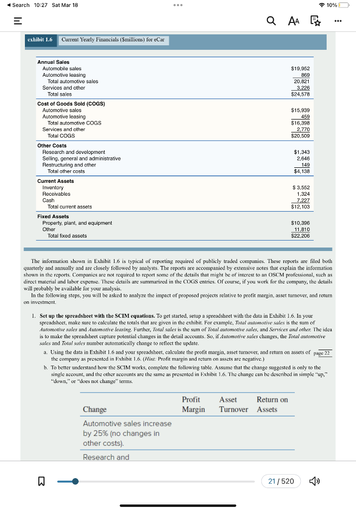 Solved The Information Shown In Exhibit 1.6 Is Typical Of | Chegg.com