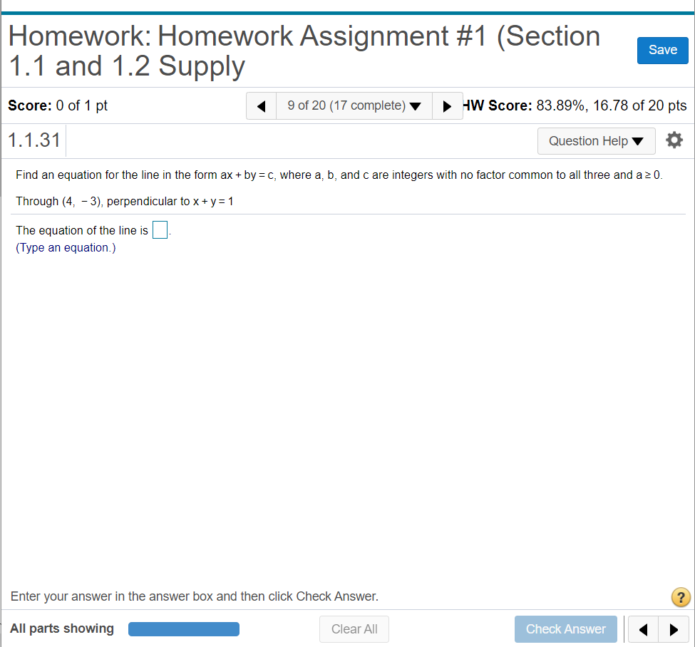 webassign homework section 1.1 (homework)